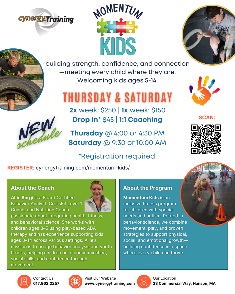 Cynergy Training Momentum Kids Flyer